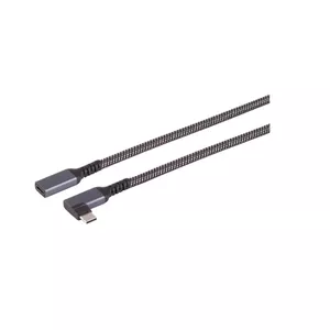 USB cable S/CONN 14-74013 USB 3.2 Gen 2 0.5 m USB C Black White