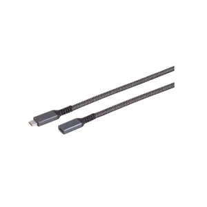 USB cable S/CONN 14-74003 USB 3.2 Gen 2 0.5 m USB C Black White