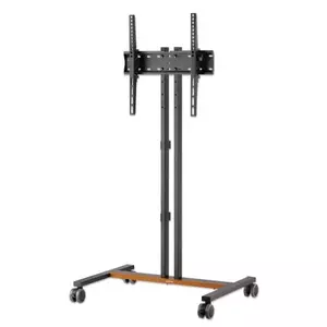 Manhattan TV & Monitor Mount Trolley Stand Compact 34-55 inch Silver VESA 200x200 to 400x400mm Max 35kg