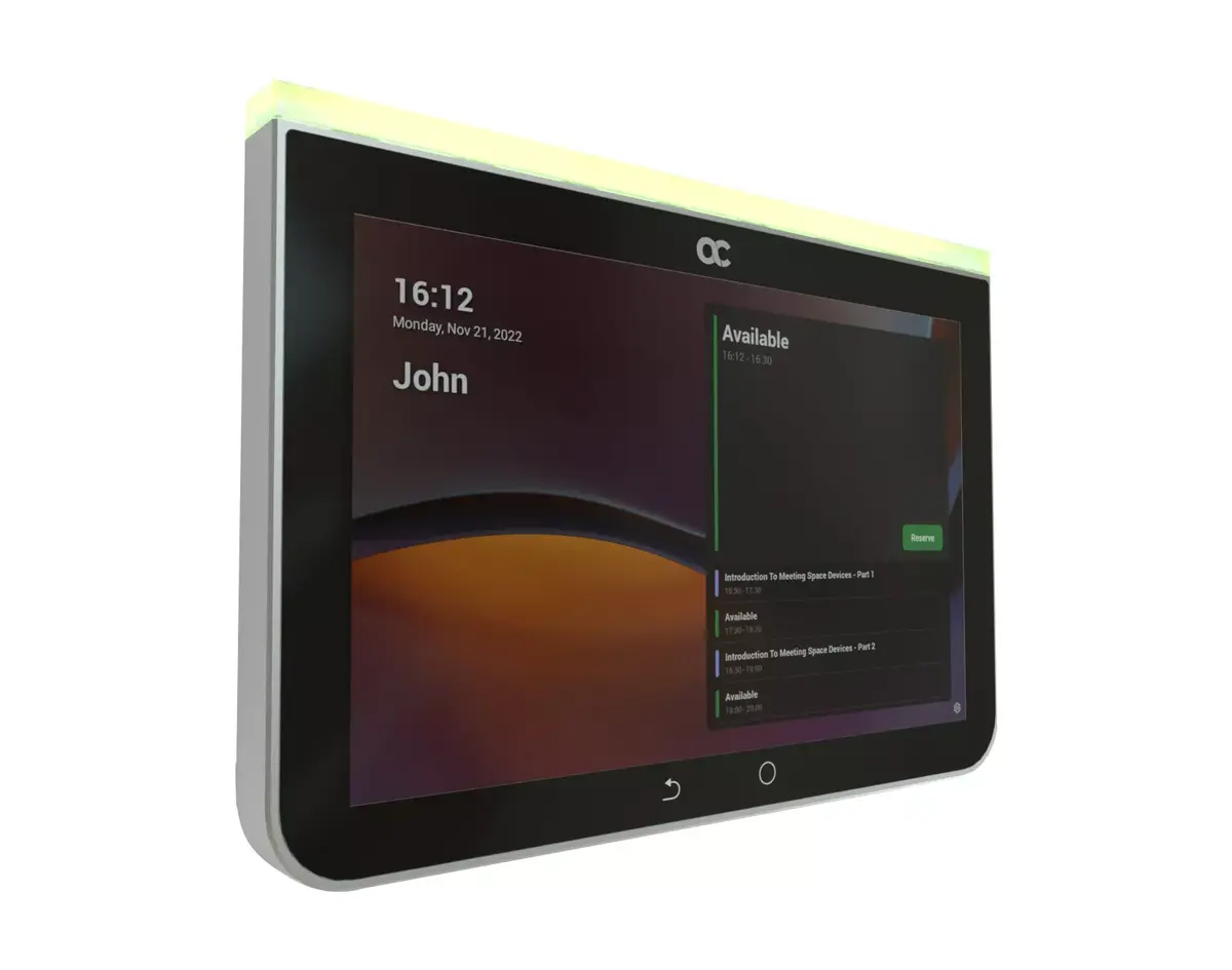 Video conferencing service management system AudioCodes RX PANEL Touch Scheduler Photo 2