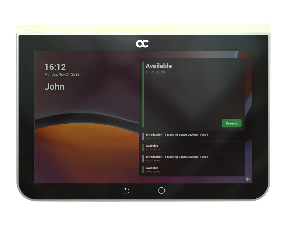 Video conferencing service management system AudioCodes RX PANEL Touch Scheduler Photo 4