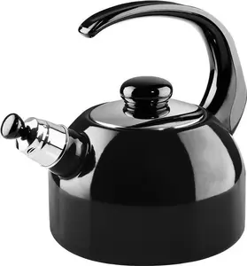 Kettle RIESS Flötenkessel Plus 2L, black, stovetop whistle kettle
