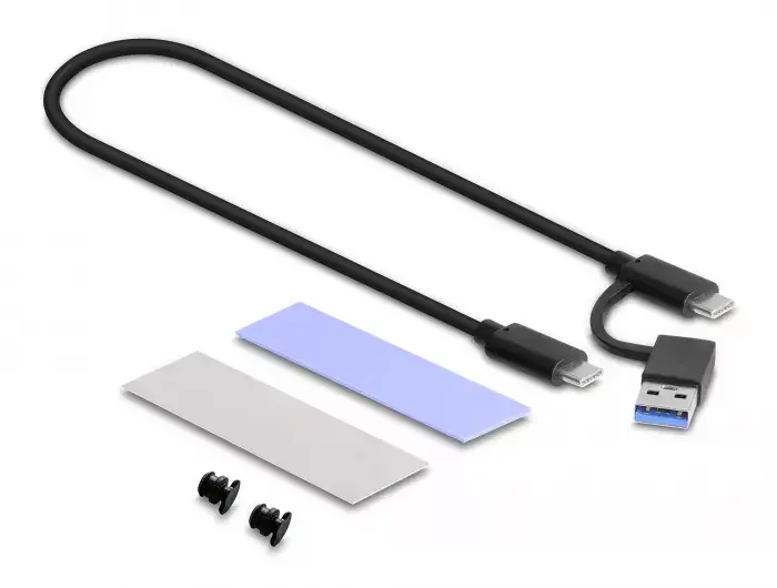 Корпус для SSD DeLOCK Внешний USB Type-C Комбо Корпус Photo 7