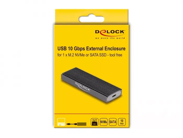 Корпус для SSD DeLOCK Внешний USB Type-C Комбо Корпус Photo 9