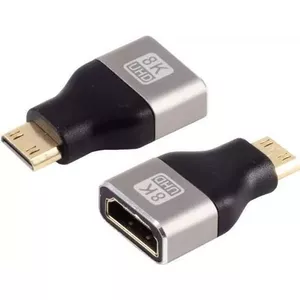 Адаптер HDMI‑C ShiverPeaks 8K Metal — компактный HDMI→USB‑C видеопереходник, поддержка 8K