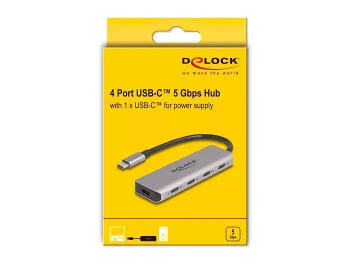 DeLOCK USB Hubs 5 Gbps 4 Porti USB Type-C Photo 3