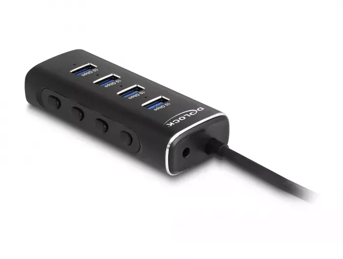 DeLOCK 4 Портовый USB Хаб 10 Гбит/с Type-C Photo 2