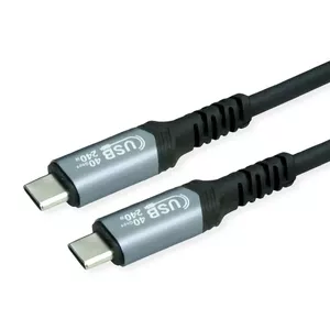 USB cable VALUE 11.99.9088 USB4 Gen 3x2 0.5 m USB C Black