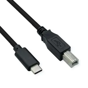 ROLINE USB cable 11.02.8338 USB 2.0 4.5 m USB C USB B Black