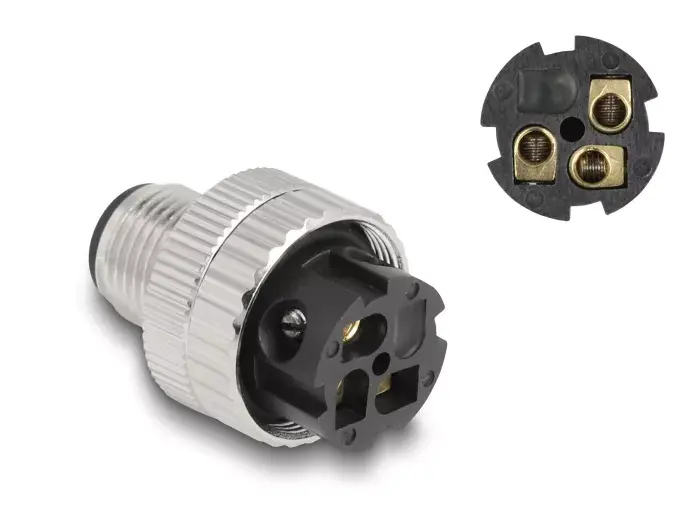 DeLOCK M12 разъем A-кодированный 3-pin мужской Photo 2