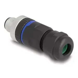 DeLOCK M12 разъем A-кодированный 4-pin мужской с винтовым соединением 60533