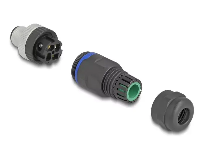 DeLOCK M12 разъем A-кодированный 4-pin мужской 60533 Photo 3