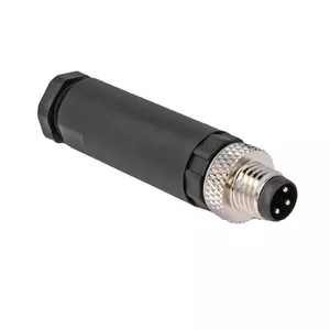 DeLOCK M8 разъем A-кодированный 3-pin мужской для крепления с винтовым соединением черный