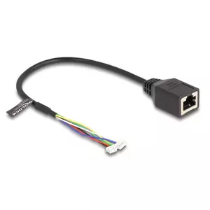 Network Cable DeLOCK 88007 RJ45 to 4pin 6pin Cat5e 0.3m Black