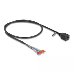 Network Cable DeLOCK 88005 RJ45 Cat.5e 0.5m Black