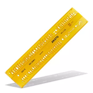 Aristo AR5301/5 Dzeltens Plastmasa Burtu/ciparu trafarets