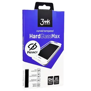 Screen and back protector 3MK HARDGLASSMAX PRIVACY for iPhone 6S Plus, tempered glass, privacy filter, transparent (1 pc)