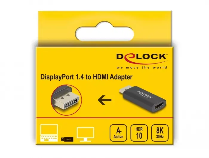 DeLOCK Active DisplayPort 1.4 uz HDMI adapteris Photo 2