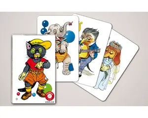 Playing cards Piatnik Schwarzer Peter Tierbilder — 31 cards, single deck, card size 6.3×10 cm