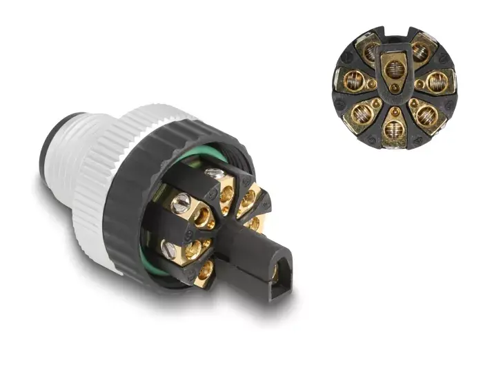 DeLOCK M12 разъем A-кодированный 8 контактный мужской Photo 2