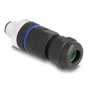 DeLOCK M12 разъем A-кодированный 5-pin мужской для крепления