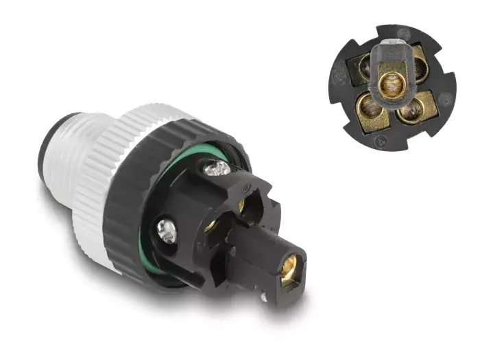 DeLOCK M12 разъем A-кодированный 5-pin мужской Photo 2