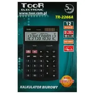 Calculator Toor Electronic TR-2266A - basic desktop calculator with numeric keypad