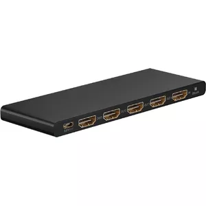 HDMI video splitter GOOBAY 58483 — 1 in to 4 out, HDMI, up to 3840×2160, 5 ports