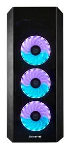 PC Midi Tower case CHIEFTEC SCORPION 3 GL-03B-UC-OP — black, tempered glass, ATX/Micro-ATX, 3x120mm front + 1x120mm rear fans
