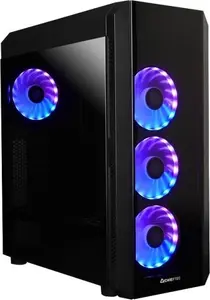PC Midi Tower case CHIEFTEC SCORPION 3 GL-03B-UC-OP — black, tempered glass, ATX/Micro-ATX, 3x120mm front + 1x120mm rear fans
