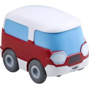 Bus HABA Kullerbu Momentum Motor Mini Bus Blue Grey Red White