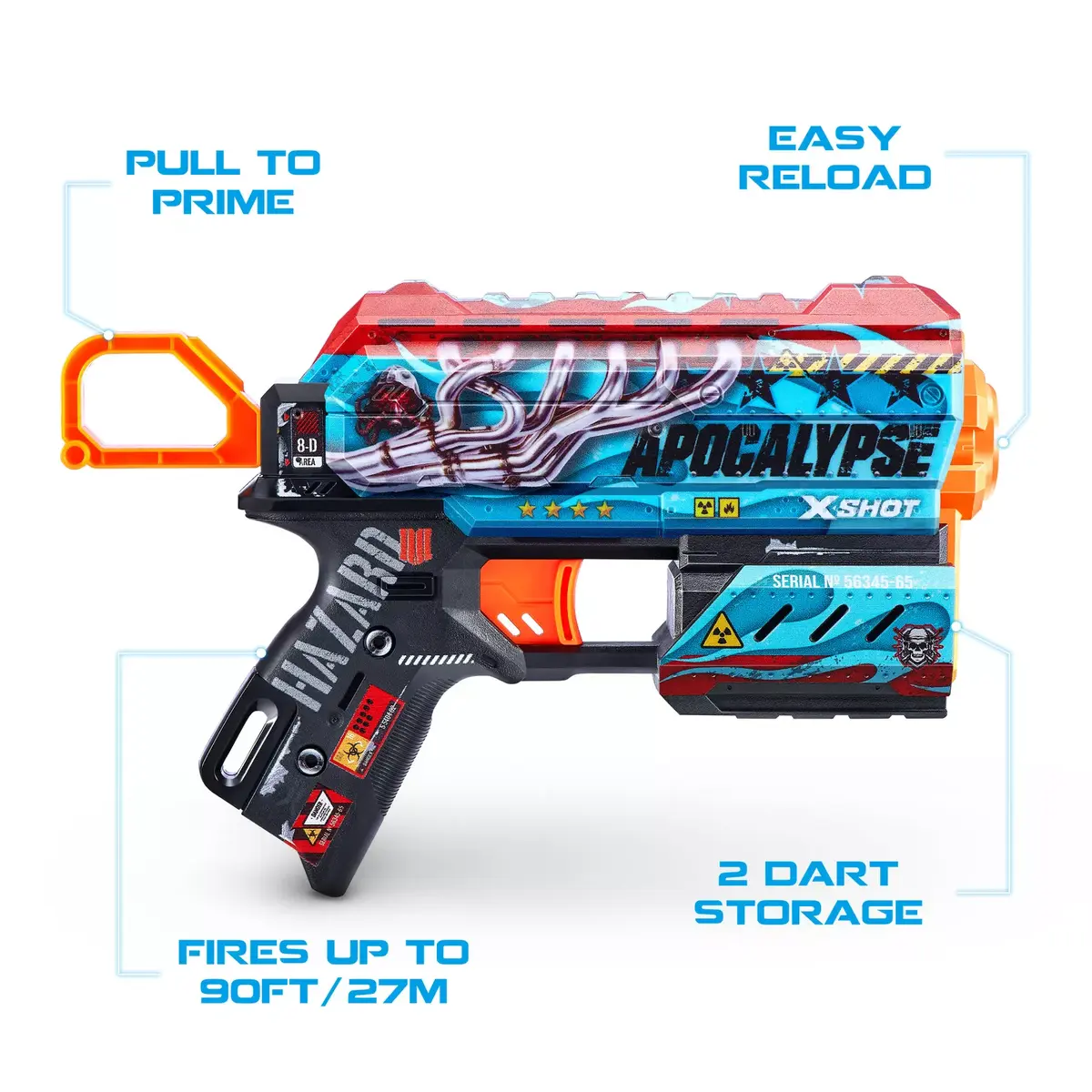 Zuru X-Shot Skins Flux Dart Blaster Apocalypse Photo 7