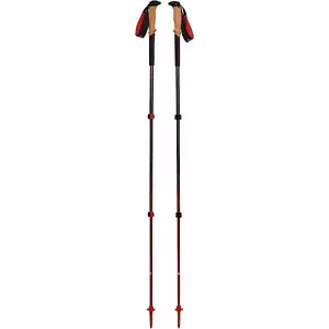Trekinga nūjas Black Diamond Pursuit S/M 100–125 cm pelēki/sarkanas