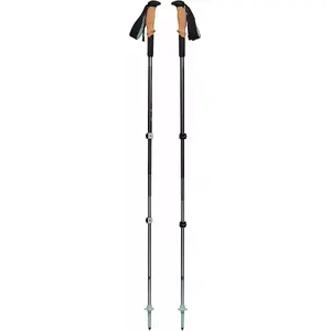 Trekapoles Black Diamond Pursuit Shock M/L 125–140 cm pelēki/zaļas, regulējamas ar amortizāciju