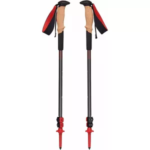 Trekinga nūjas Black Diamond Pursuit Shock S/M 110–125 cm pelēki/sarkanas – regulējamas ar amortizāciju