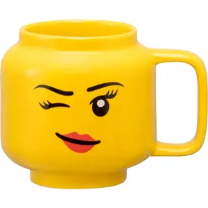 Ceramic Mug room copenhagen Winking Girl Small Yellow 40460803, 250–350 ml