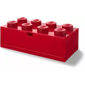 Desk Drawer Room Copenhagen LEGO 40211730 with red knobs — accessory for LEGO-compatible storage