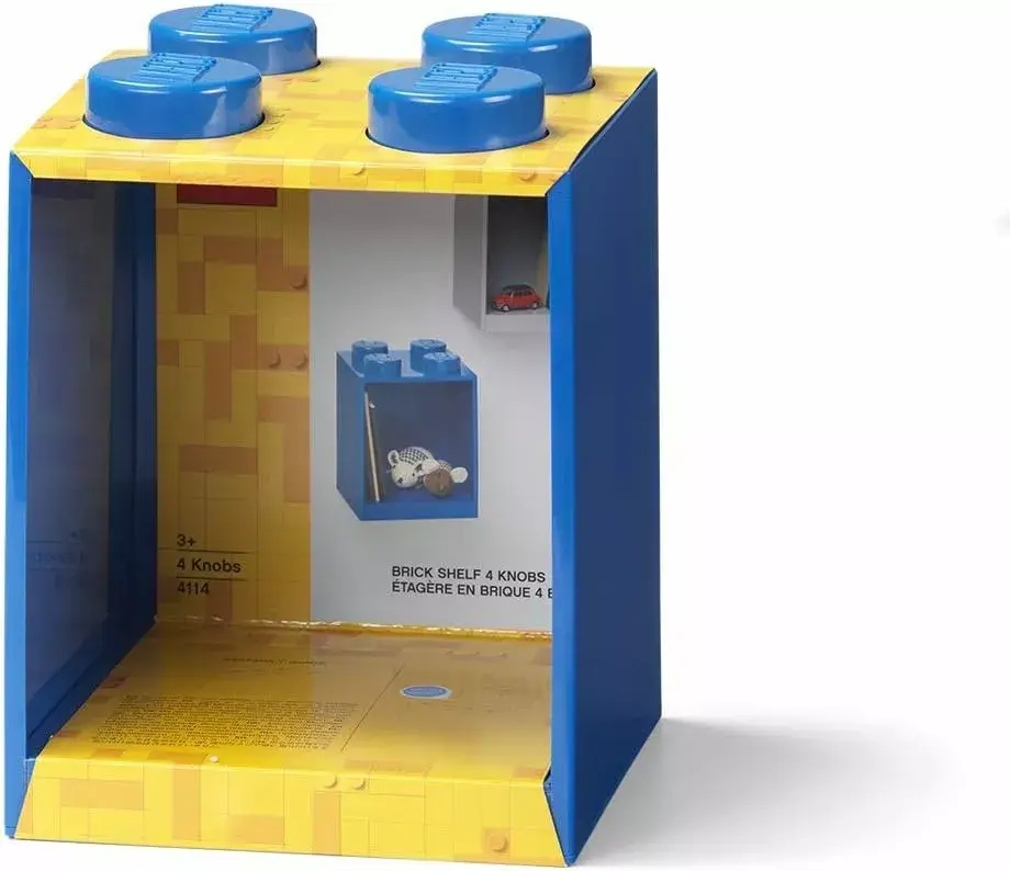 Полка Room Copenhagen LEGO Regal Brick 4 Shelf синяя Photo 3
