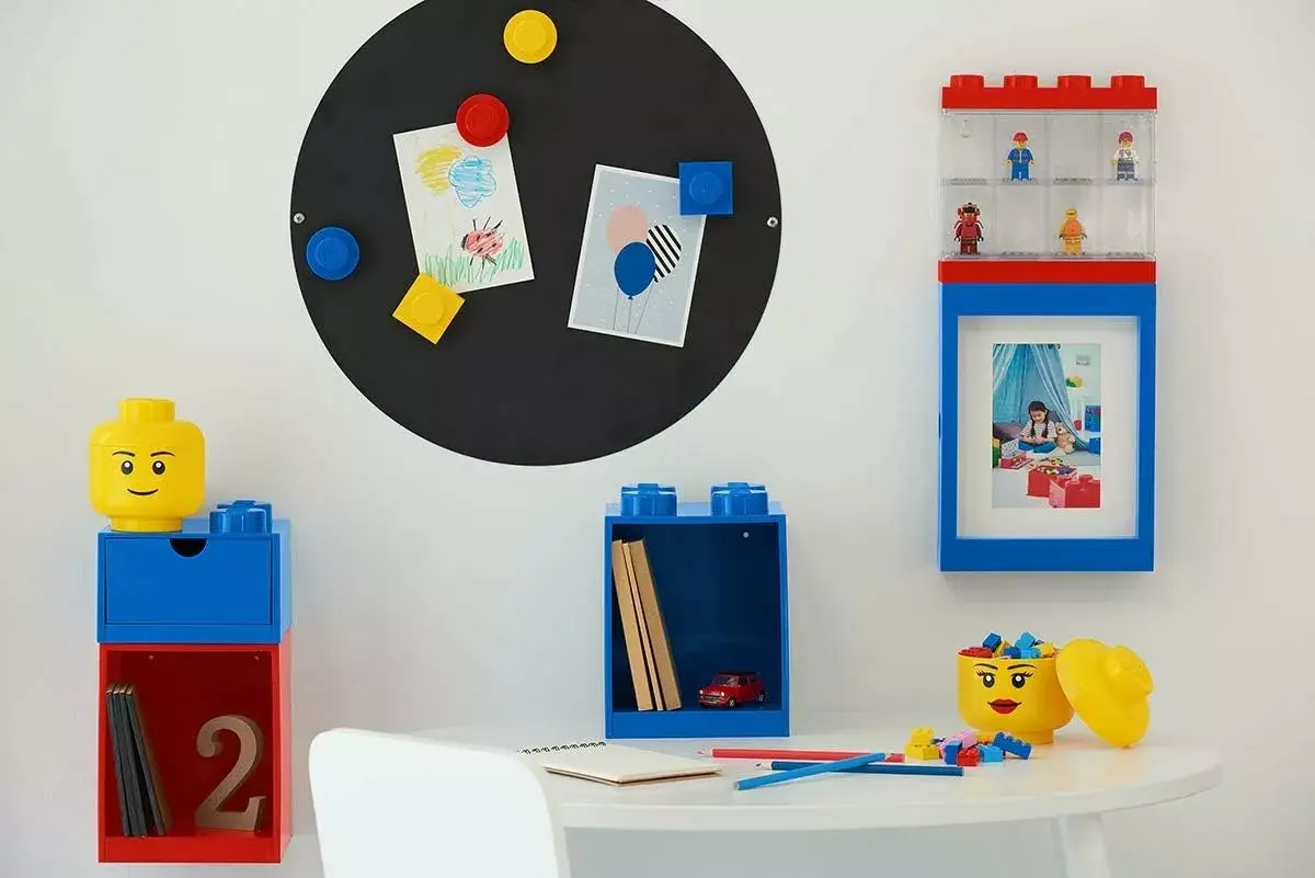 Полка Room Copenhagen LEGO Regal Brick 4 Shelf синяя Photo 4