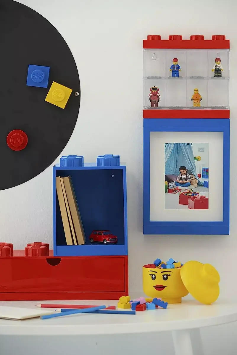Полка Room Copenhagen LEGO Regal Brick 4 Shelf синяя Photo 5