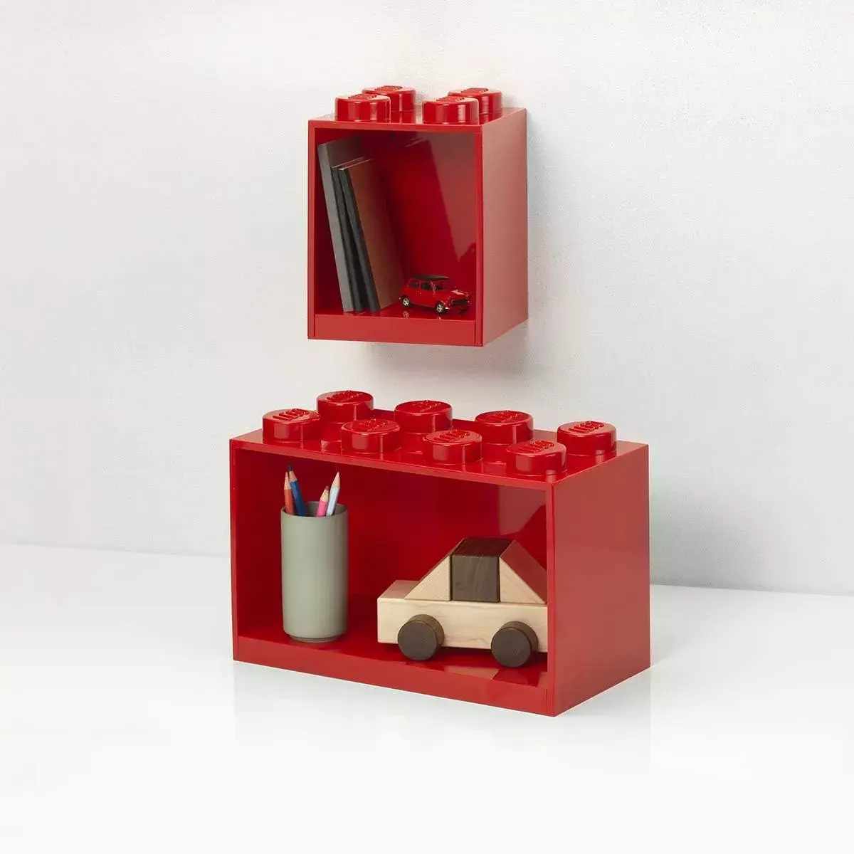 Полка Room Copenhagen LEGO Brick Shelf 8+4 красная Photo 2