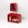 Полка Room Copenhagen LEGO Brick Shelf 8+4 красная Photo 2