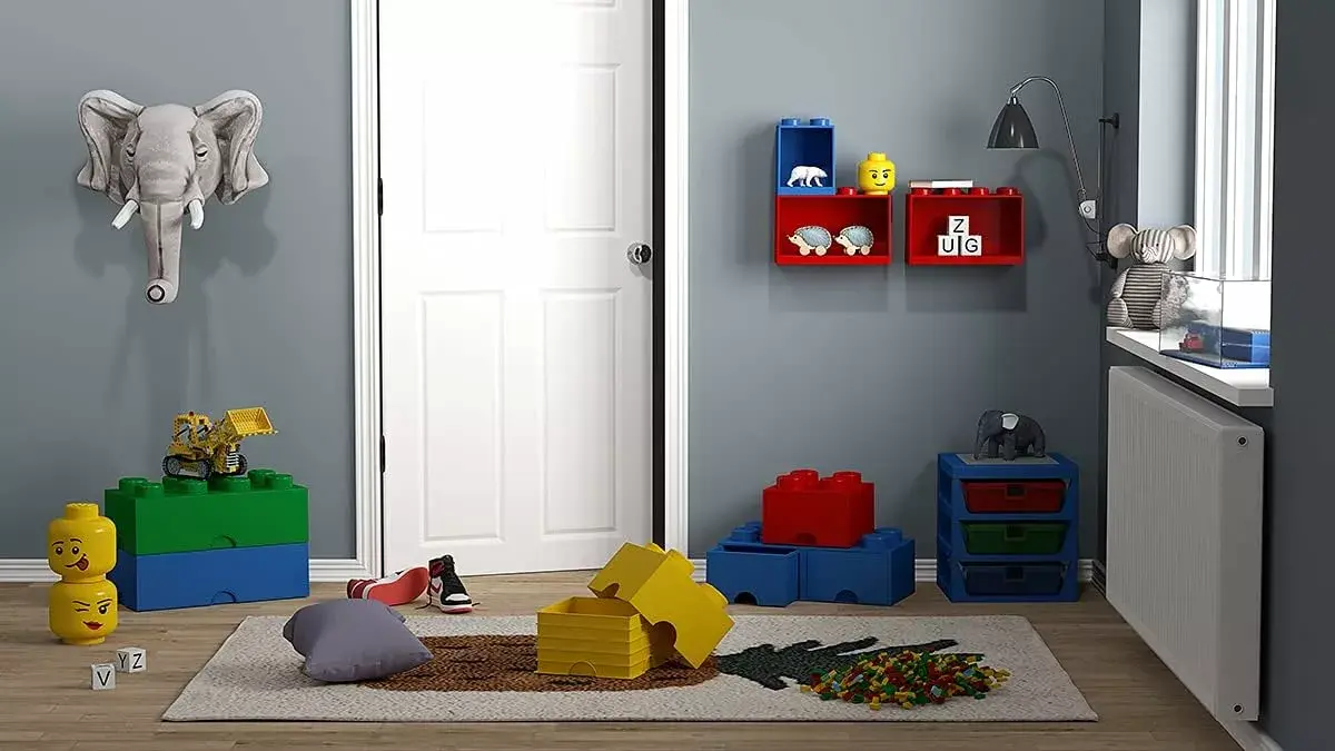 Полка Room Copenhagen LEGO Brick Shelf 8+4 красная Photo 3
