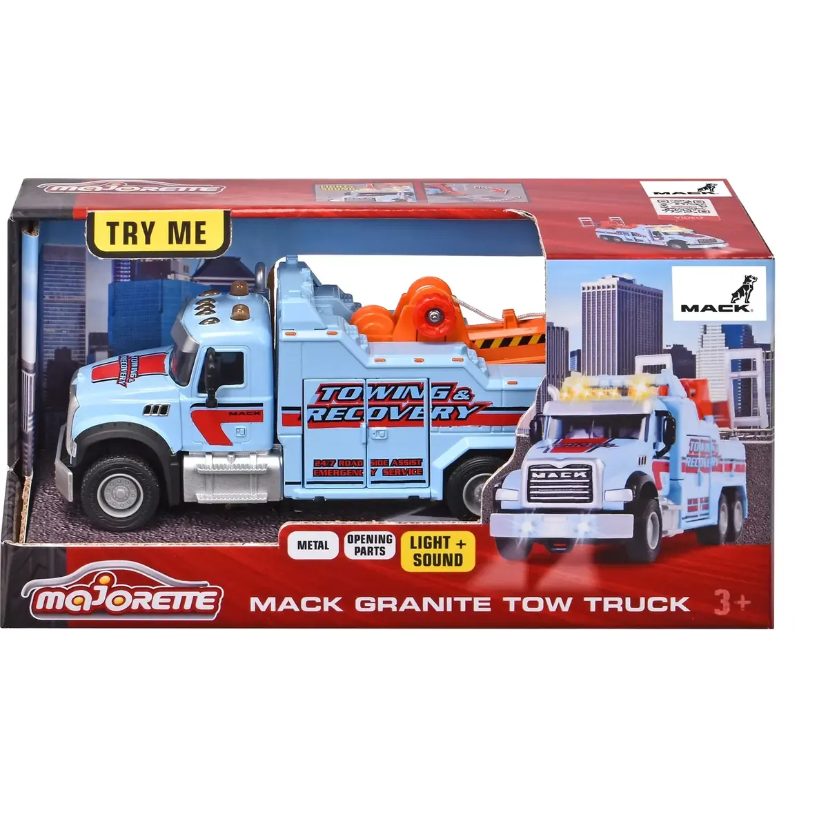 Majorette Mack Granite — модель эвакуатора 1:64 Photo 5