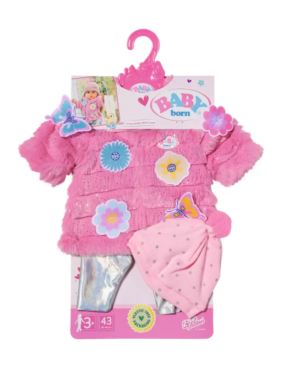 Leļļu apģērbu komplekts BABY born Rozā mēteļa komplekts Photo 4
