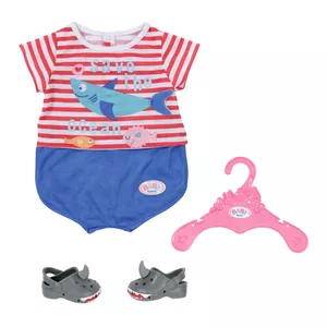 BABY born Bath Pyjamas wShoes blue 43cm Пижама для куклы