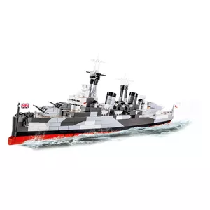 Construction toy Cobi HMS Belfast 1:300 scale model COBI-4844, display build of historic Royal Navy light cruiser