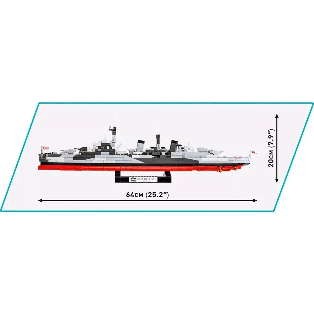 Cobi HMS Belfast 1:300 scale model COBI-4844 Photo 4