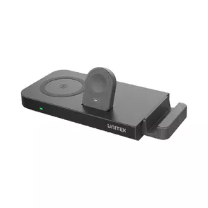 UNITEK MagMighty Combo 5 Наушники Смартфон Умные Часы Черный USB Беспроводная Зарядка Быстрая Зарядка