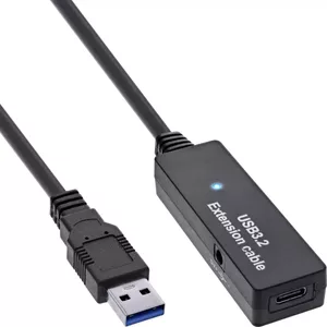 InLine USB 3.2 Gen.1 активное удлинение USB-A male к USB-C female 5м